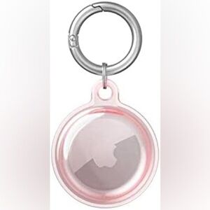 Air Tag Case Scratch Resistant Protective Portable Protector Pink